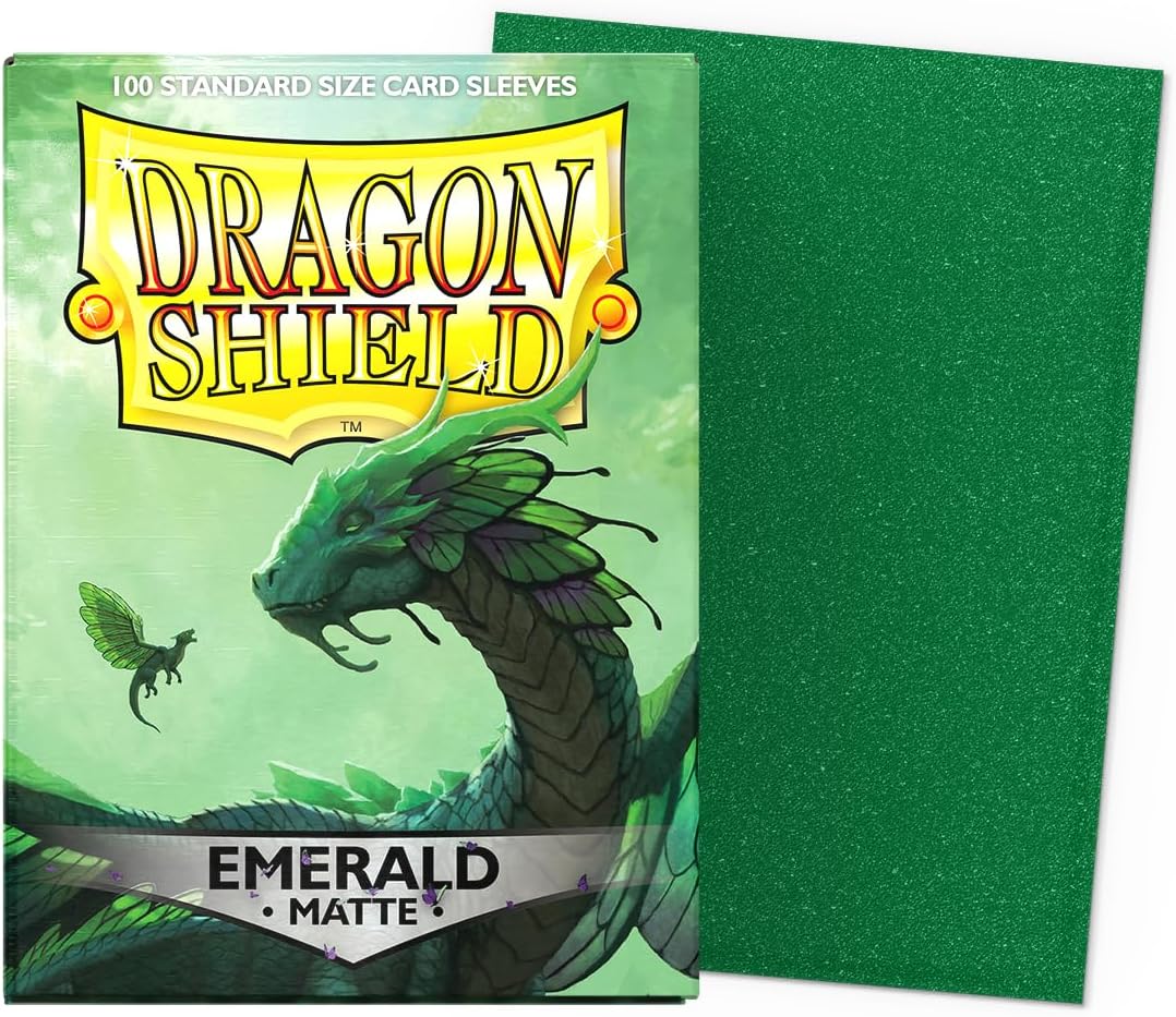 Dragon Shield Standard Size Sleeves – Matte Emerald 100CT