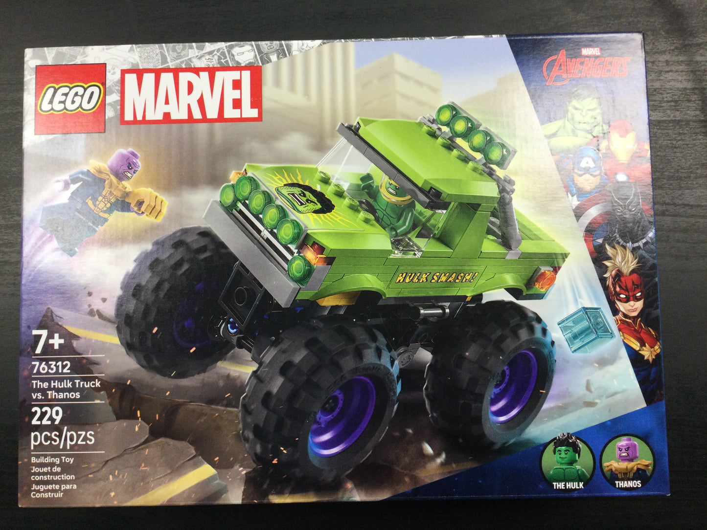 LEGO Marvel The Hulk Truck Vs. Thanos 76312