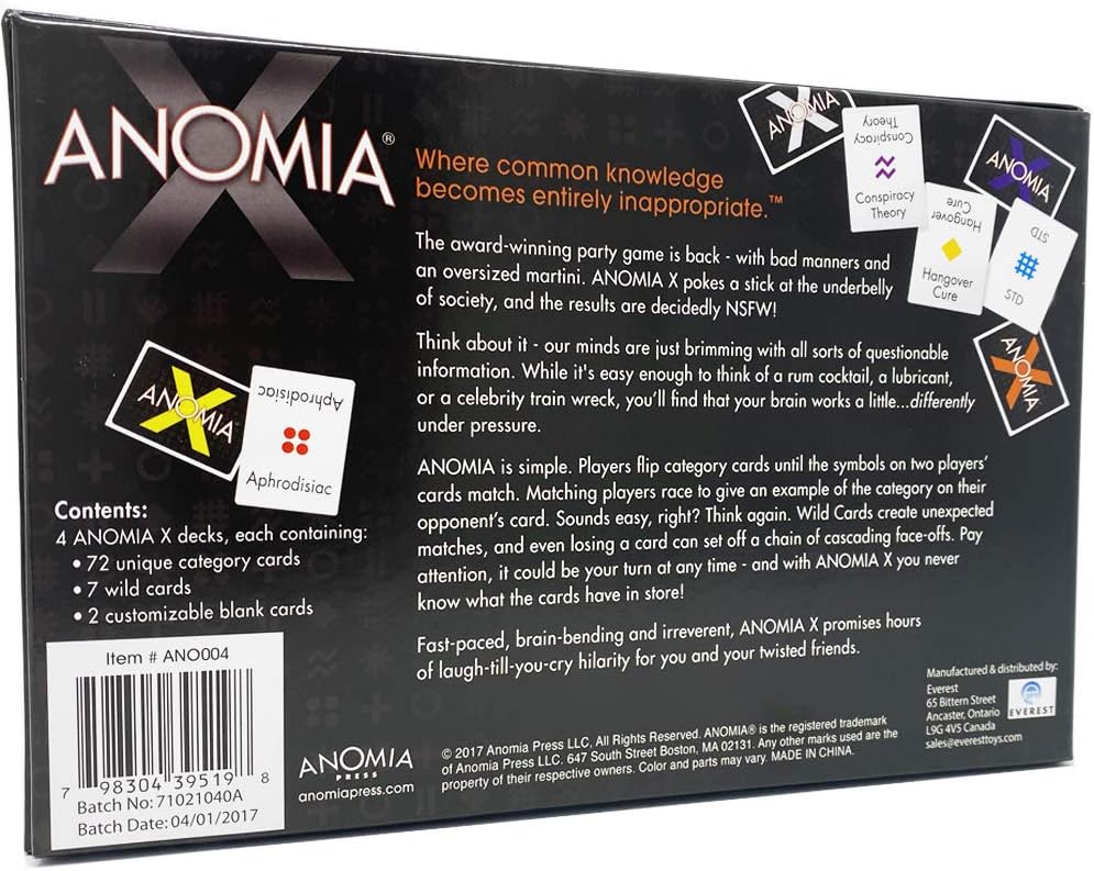 Anomia X - WiredVillage Games - Anomia Press