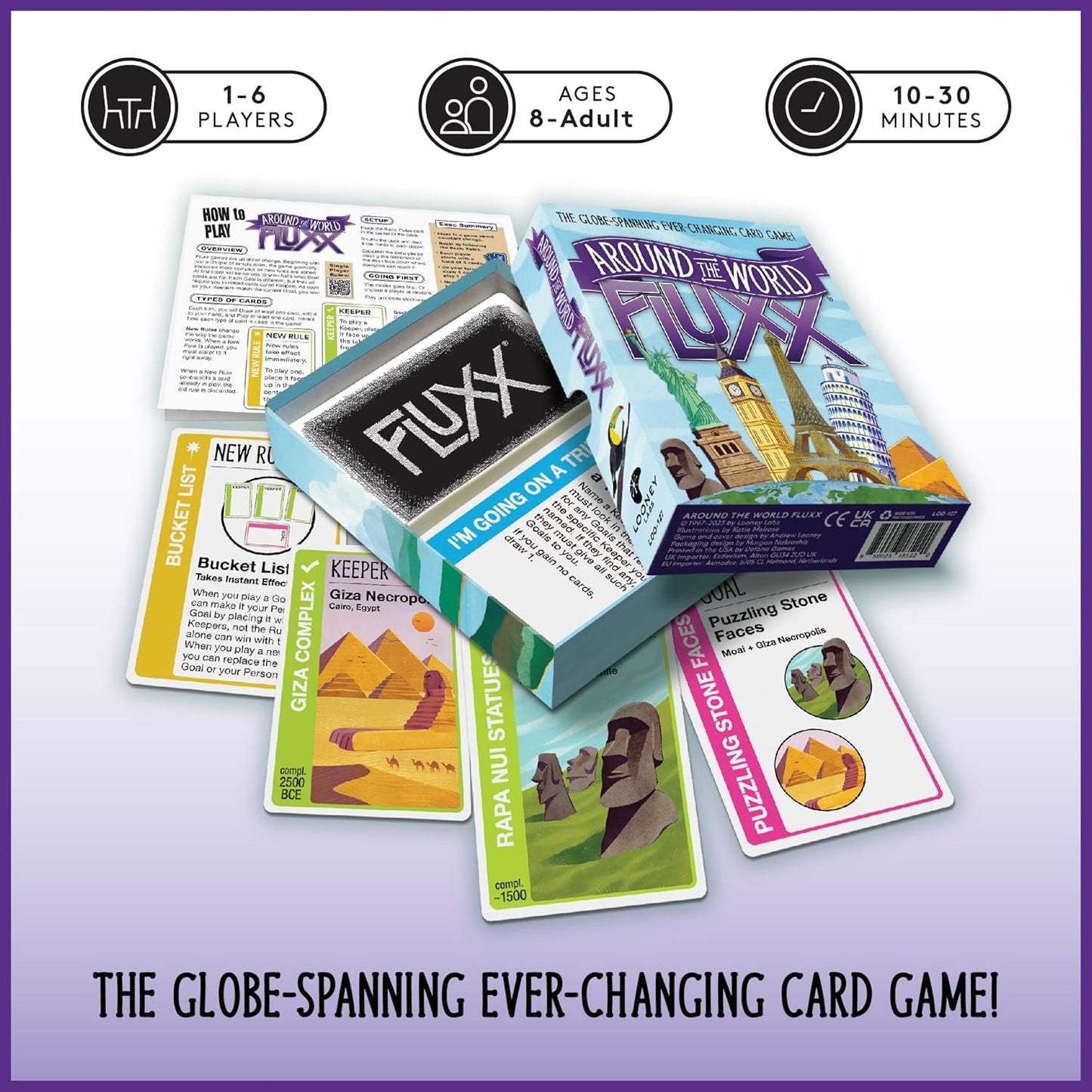 Around The World Fluxx - WiredVillage Games - Looney Labs