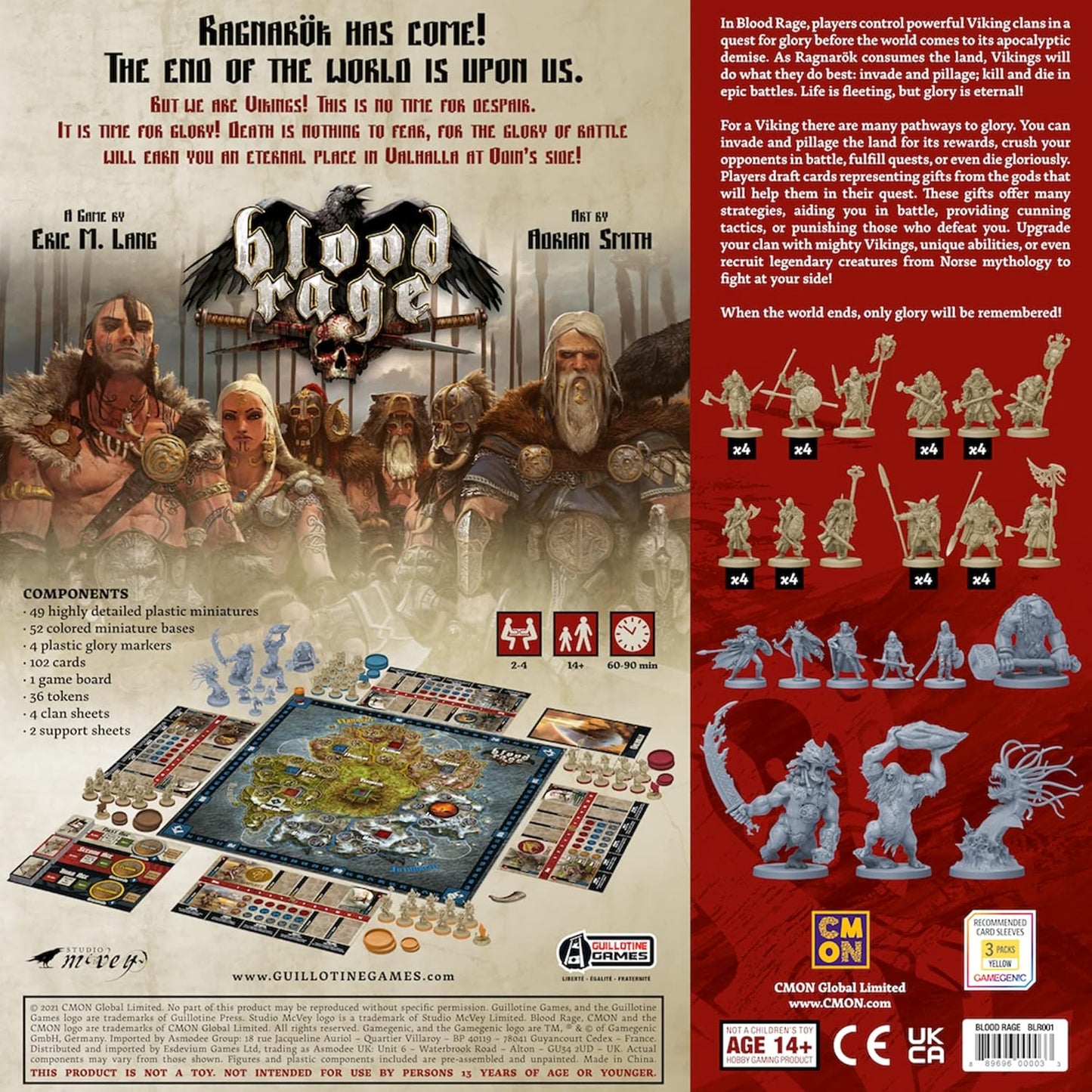 Blood Rage Board Game - WiredVillage Games - CMON