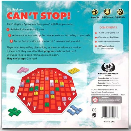 Can't Stop - WiredVillage Games - Eagle Griffon