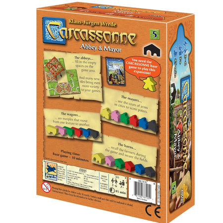 Carcassonne: Abbey & Mayor Expansion 5 - WiredVillage Games - Z - Man Games
