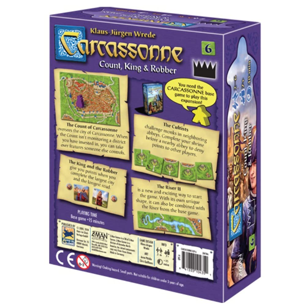 Carcassonne EXPANSION 6 : Count, King & Robber - WiredVillage GamesZ - Man Games