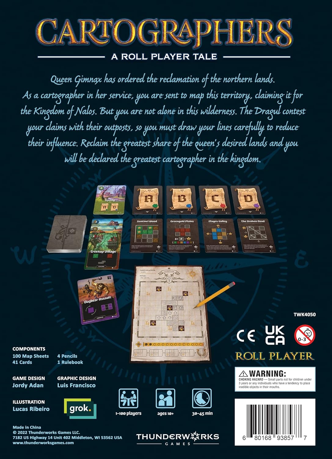 Cartographers: A Roll Player Tale - WiredVillage Games - Thunderworks Games