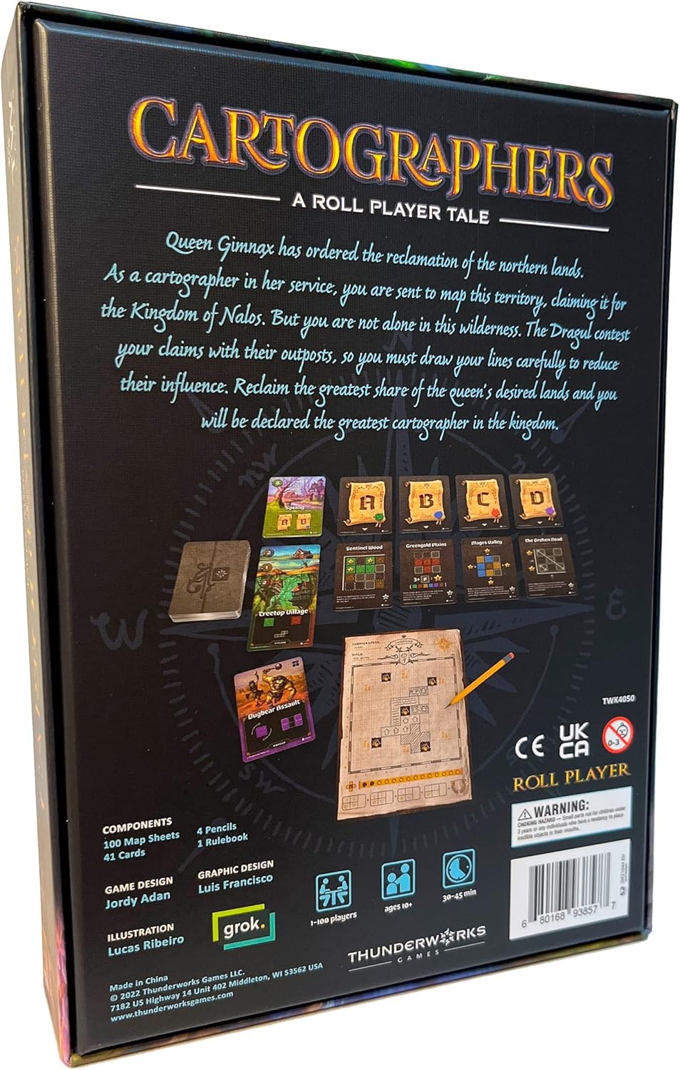 Cartographers: A Roll Player Tale - WiredVillage Games - Thunderworks Games