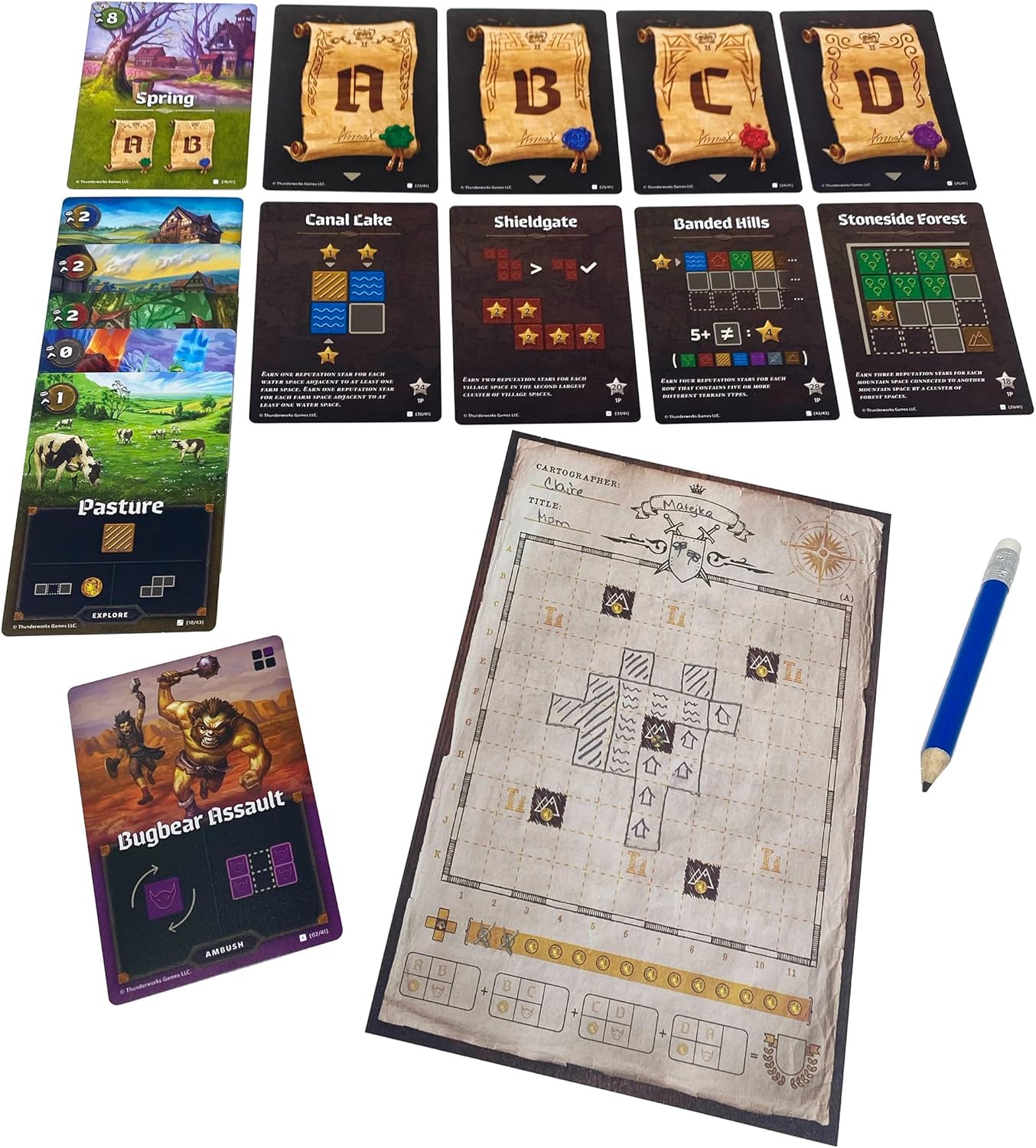 Cartographers: A Roll Player Tale - WiredVillage Games - Thunderworks Games