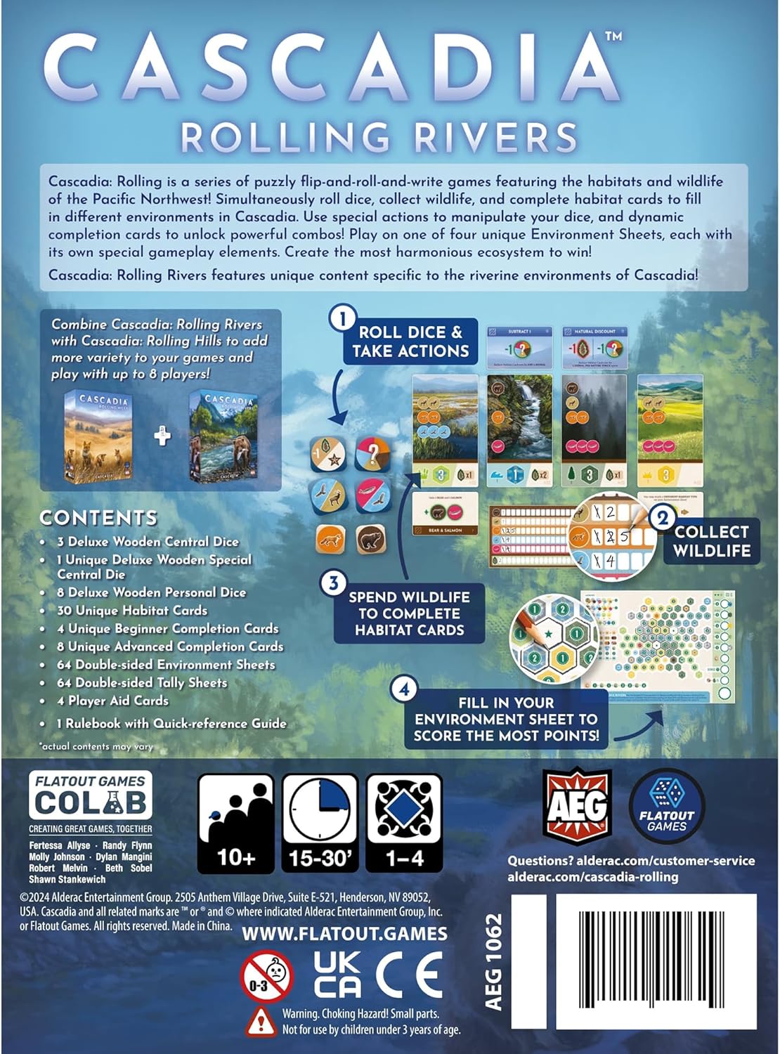 Cascadia: Rolling Rivers - WiredVillage Games - Flatout Games