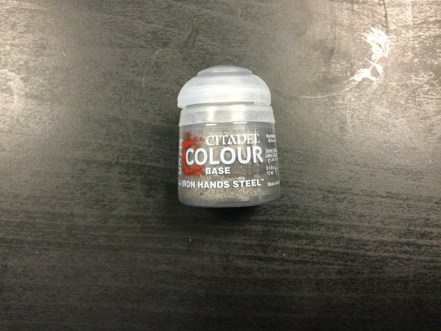 Citadel Colour base Iron Hands Steel - WiredVillage Games - Games Workshop