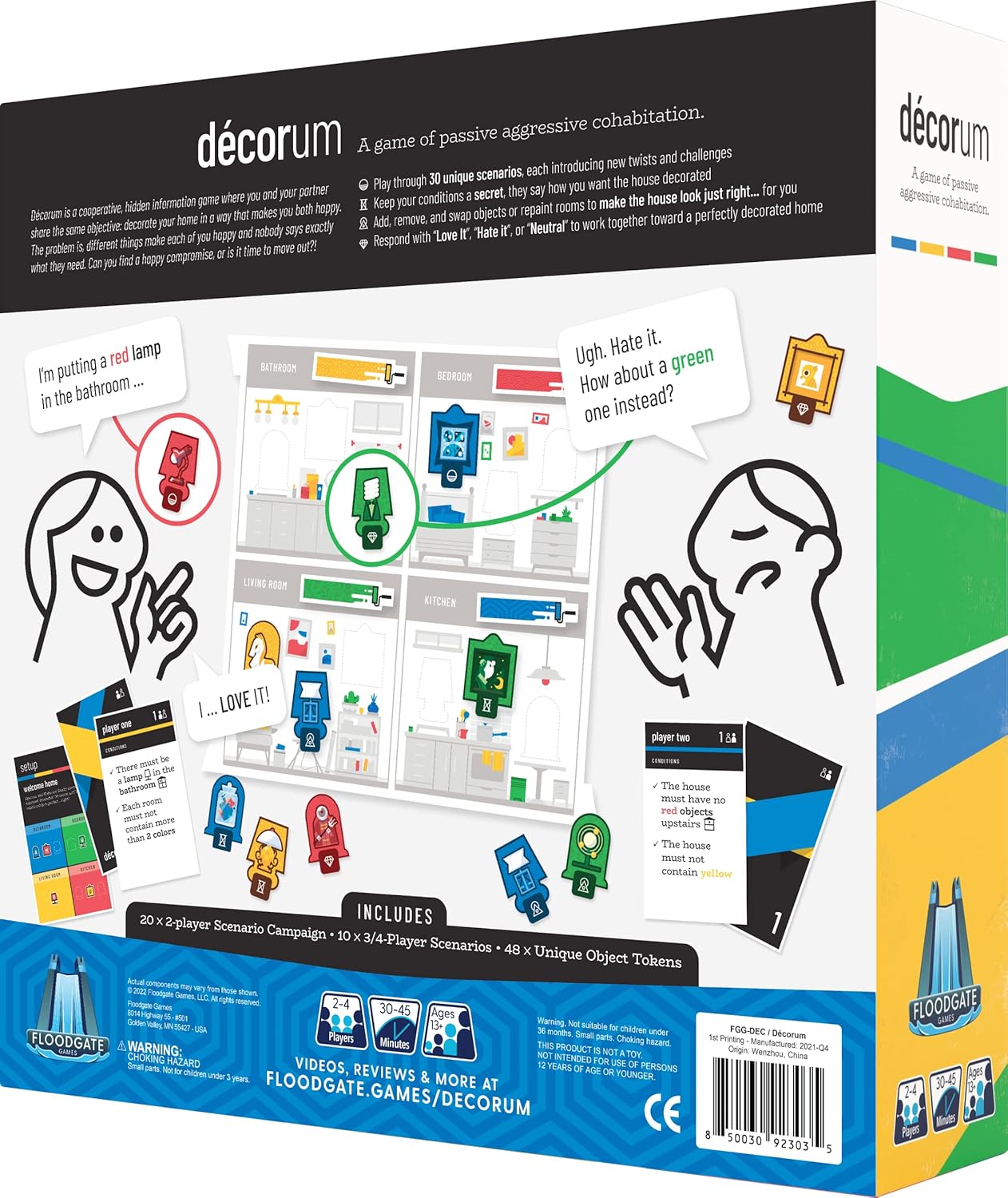 Décorum (2022) - WiredVillage GamesFloodgate Games