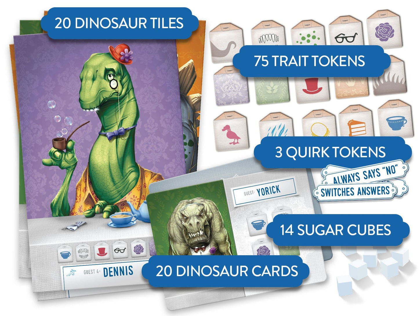 DINOSAUR TEA PARTY - WiredVillage GamesRestoration Games