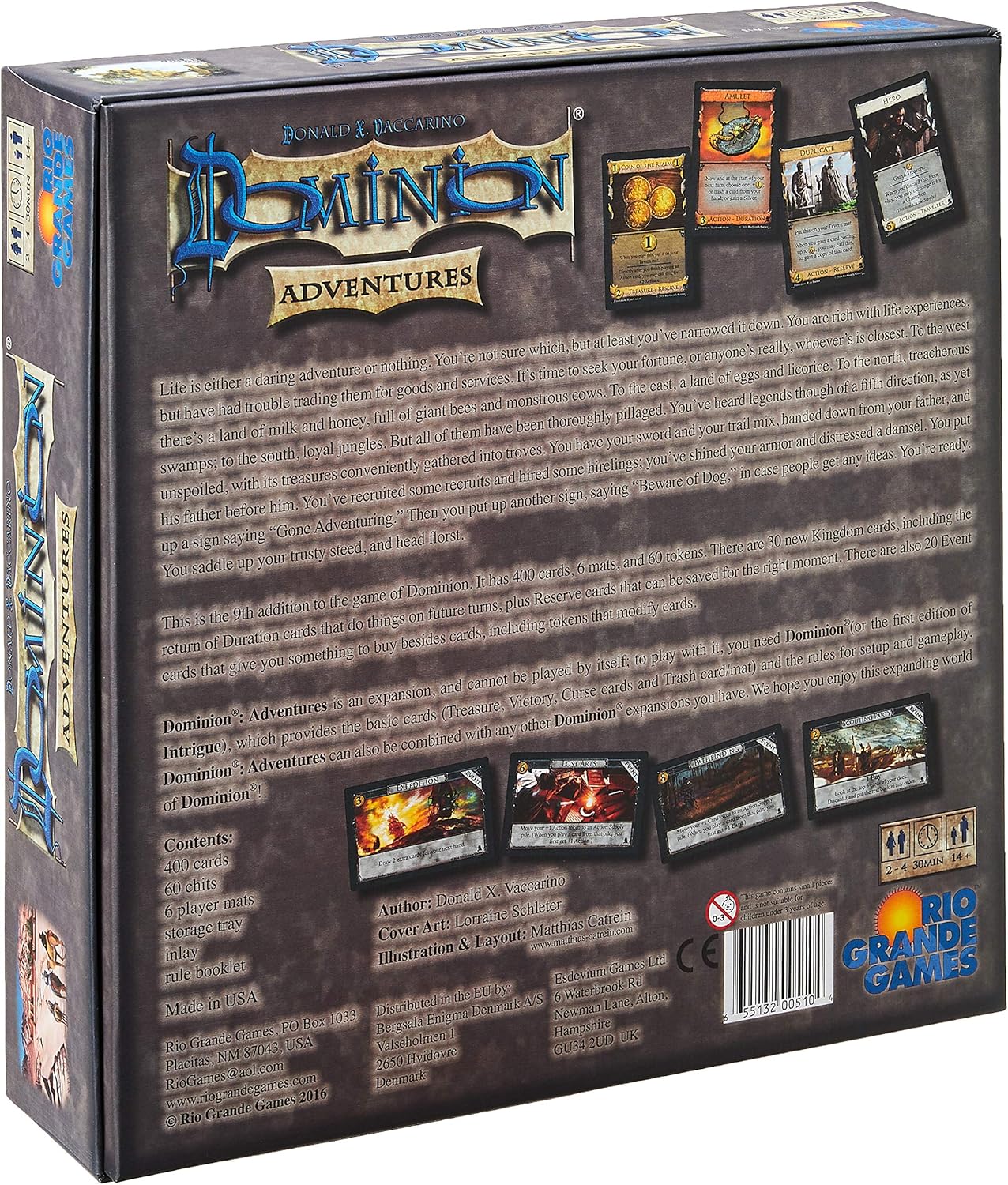 Dominion: Adventures - WiredVillage Games - Rio Grande Games