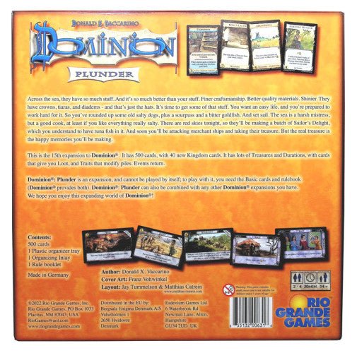 Dominion: Plunder - WiredVillage Games - Rio Grande Games