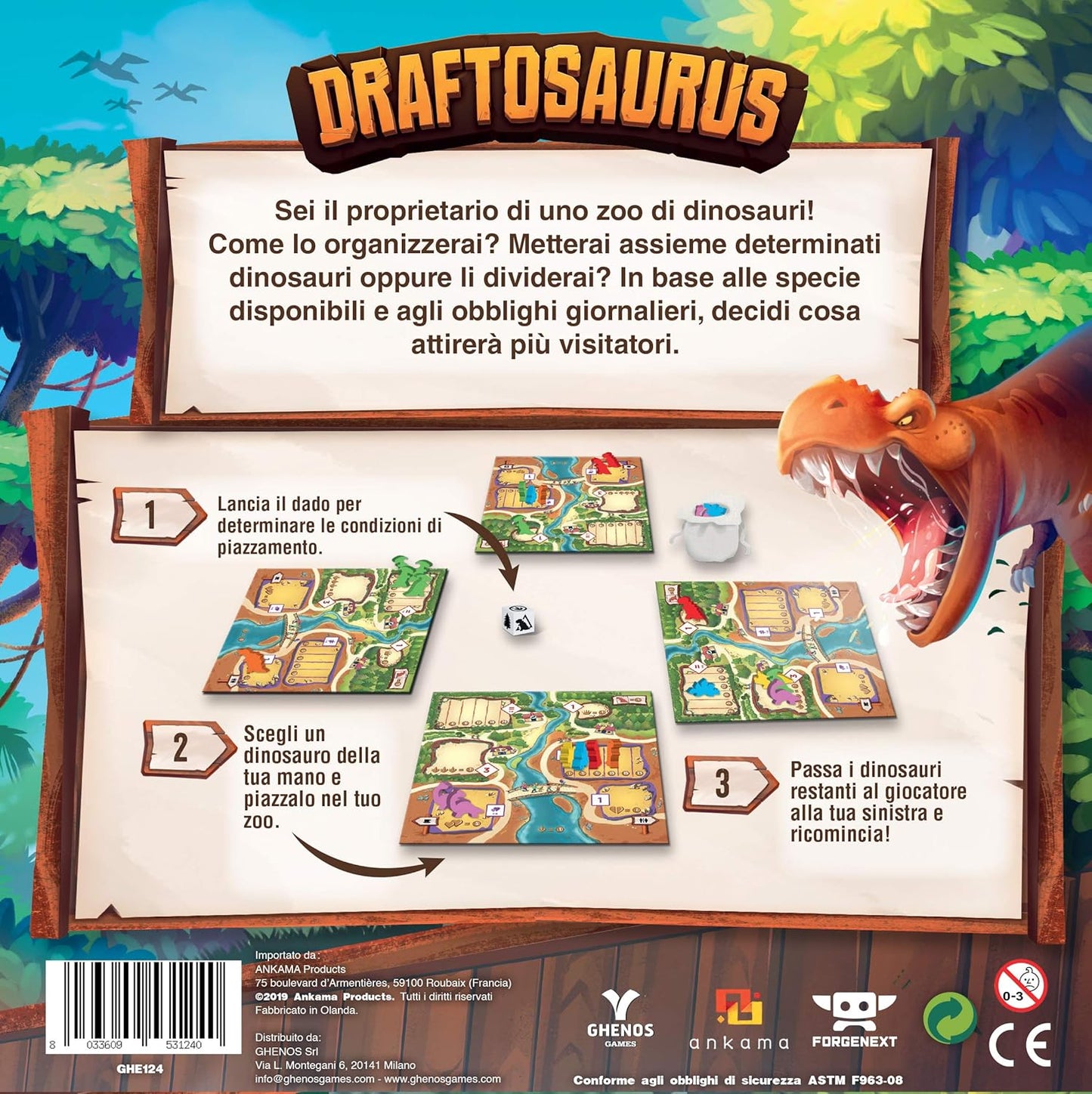 Draftosaurus - WiredVillage GamesAnkama