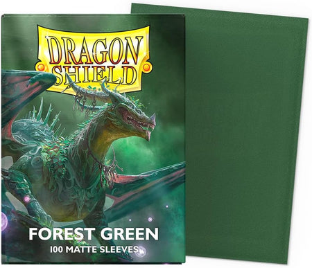 Dragon Shield Sleeves – Dragon Shield Matte: Forest Green 100 CT - WiredVillage Games - Dragon Shield