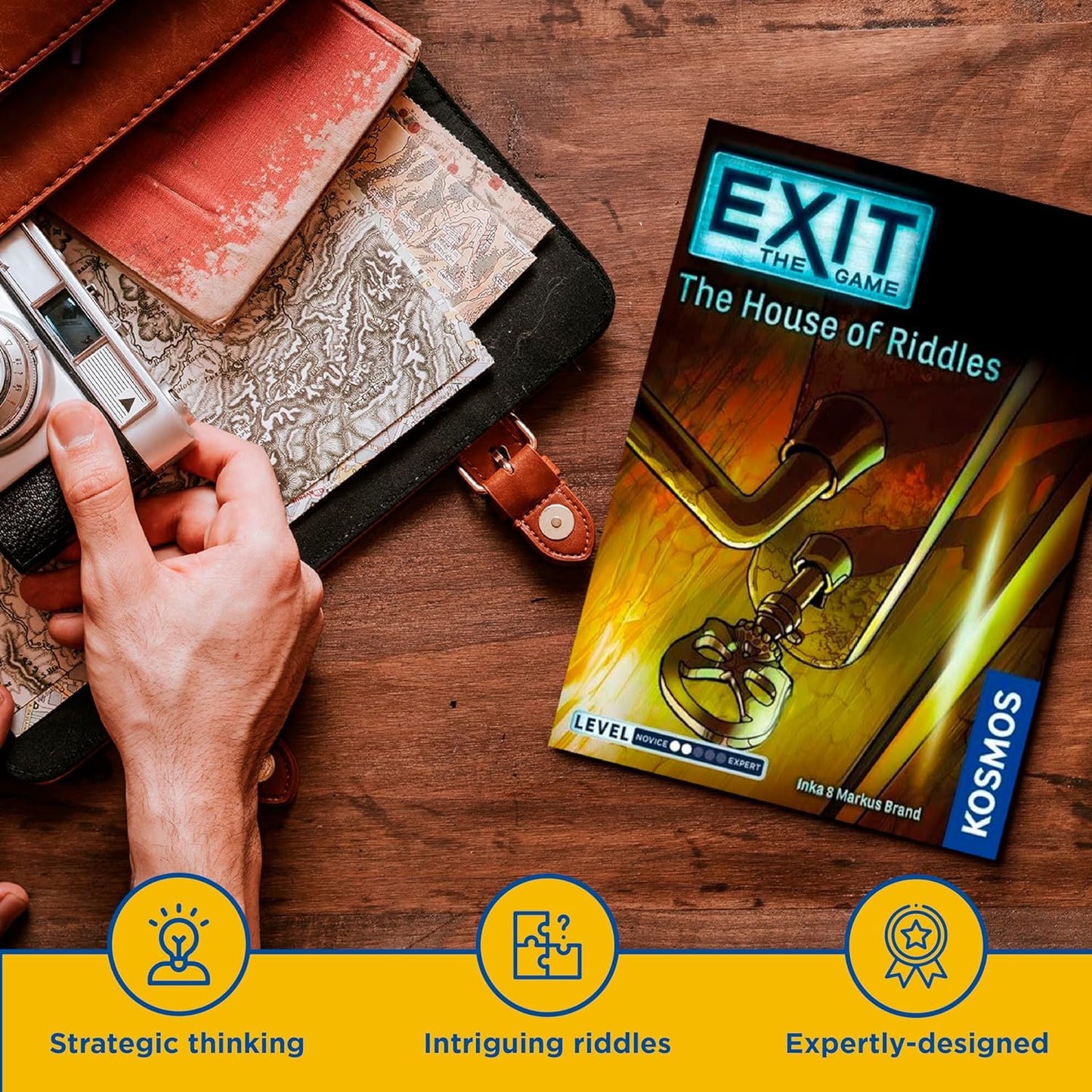 EXIT : The House of Riddles Card Game - WiredVillage Games - Thames & Kosmos