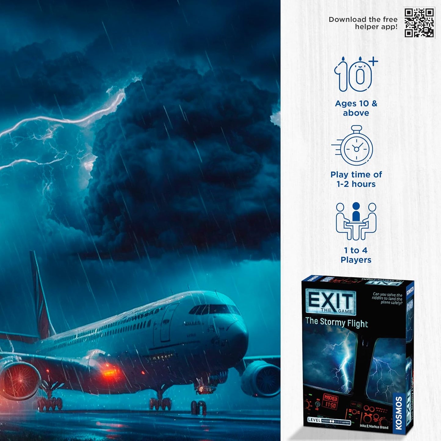 EXIT : The Stormy Flight Board Game - WiredVillage Games - Thames & Kosmos
