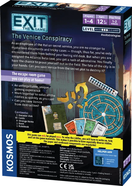 Exit The Venice Conspiracy - WiredVillage Games - WiredVillage Games