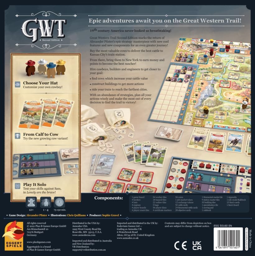 GREAT WESTERN TRAIL - SECOND EDITION - WiredVillage Gameseggert speil