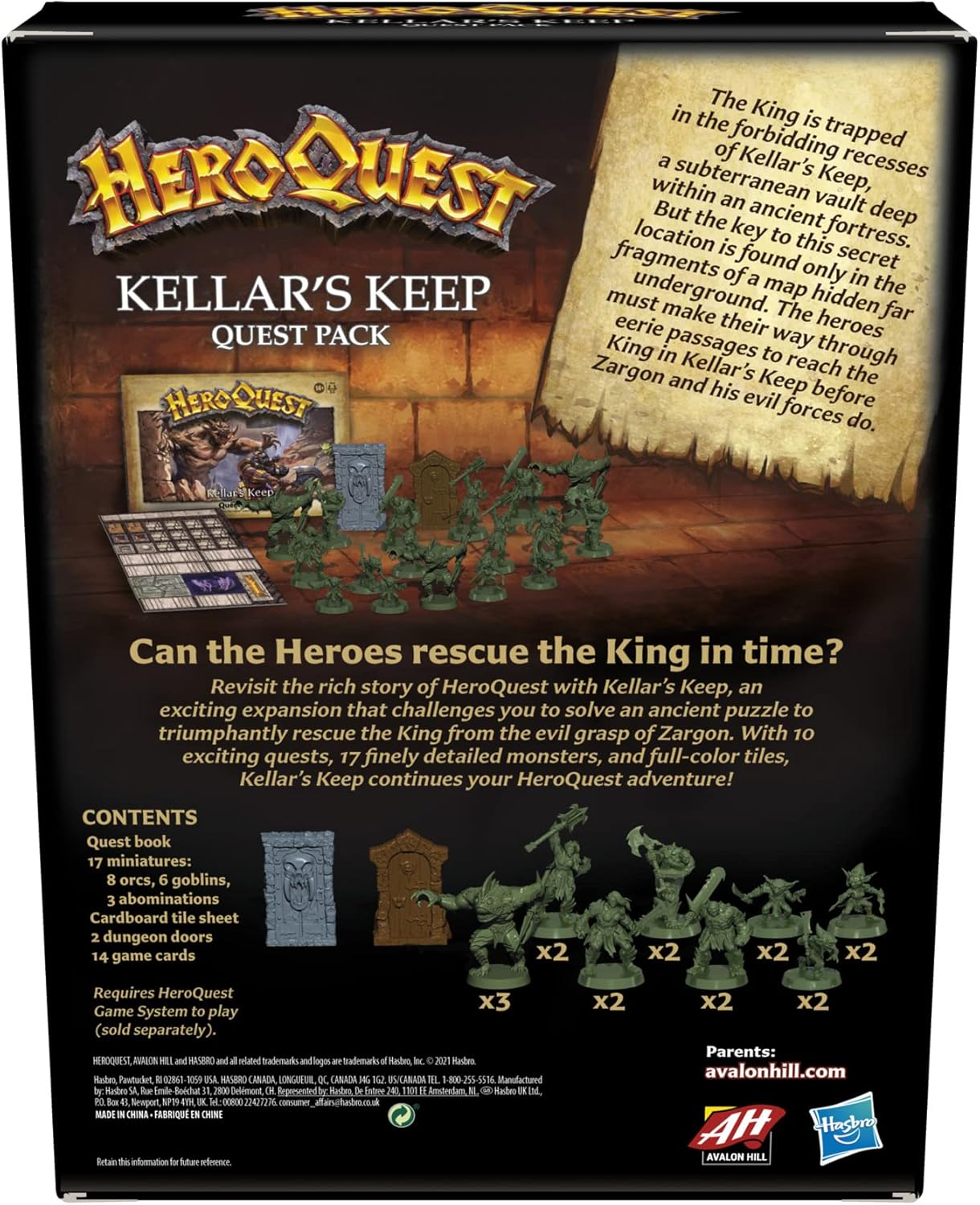 Heroquest: Kellars Keep - WiredVillage Games - Hasbro