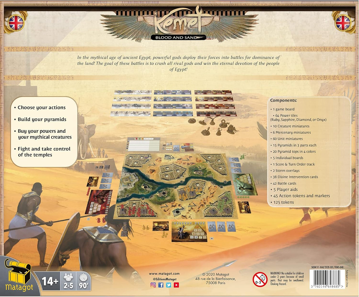 Kemet Blood and Sand Board Game - WiredVillage GamesMatagot