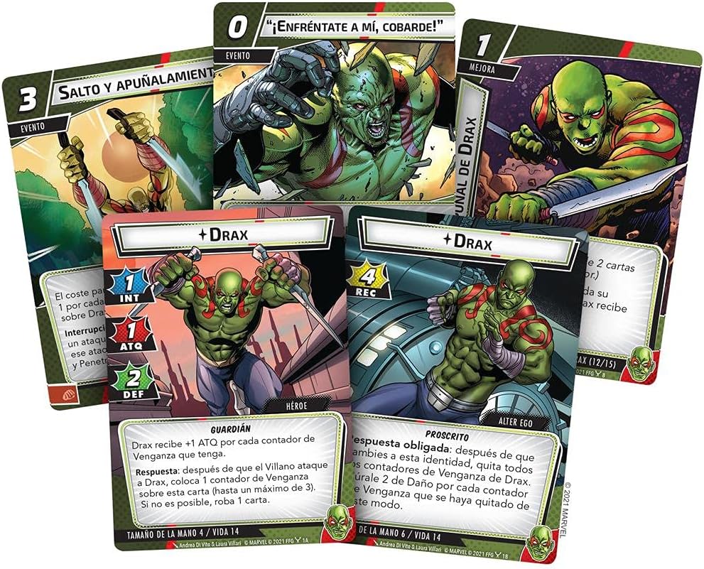 Marvel Champions The Card Game Drax HERO PACK - WiredVillage GamesFantasy Flight Games