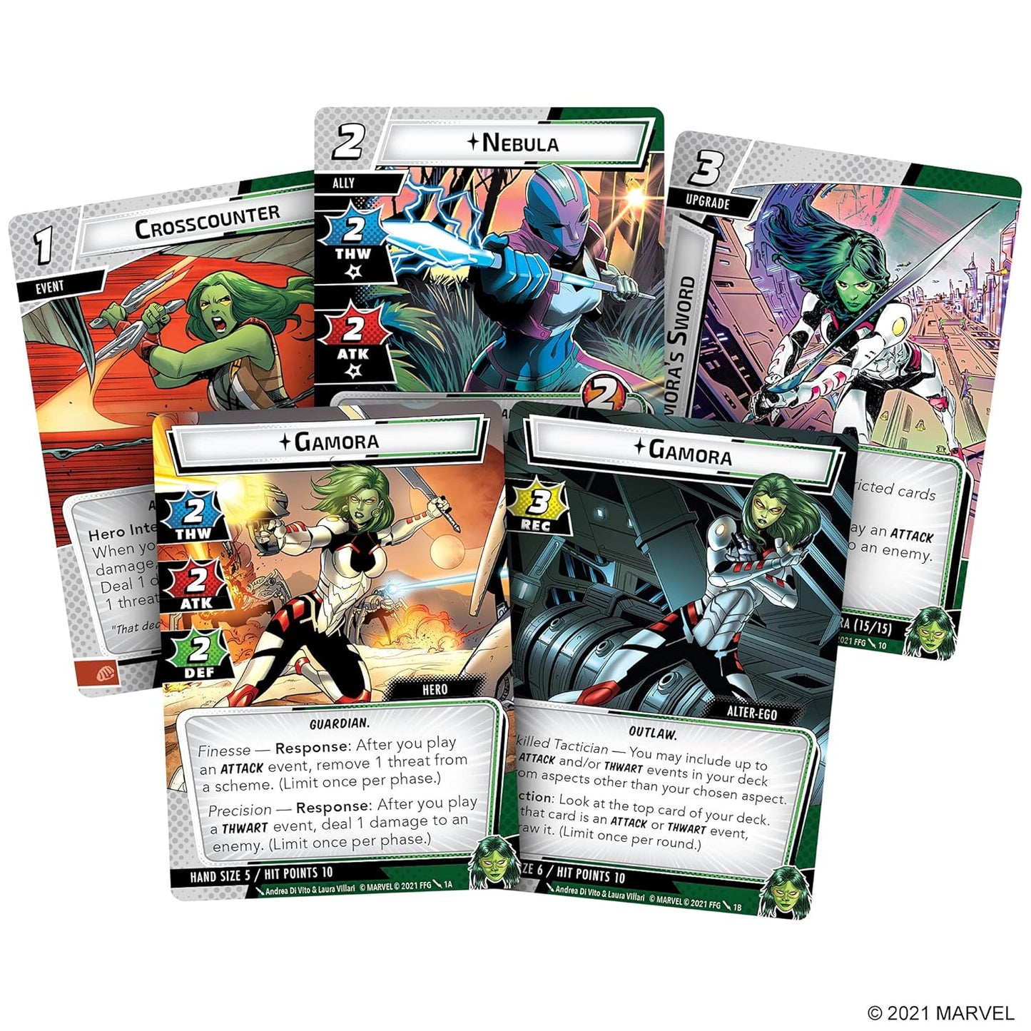 Marvel Champions The Card Game Gamora Hero Pack - WiredVillage GamesFantasy Flight Games