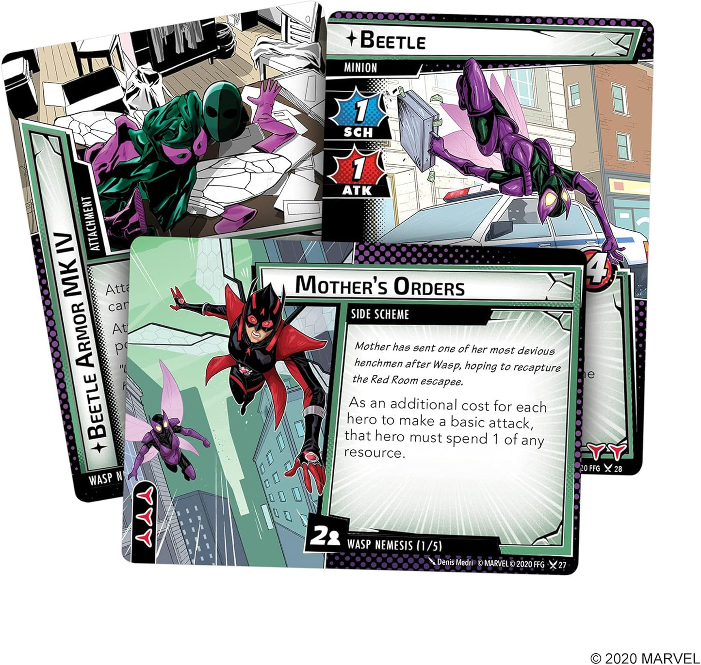 Marvel Champions The Card Game Wasp Hero Pack - WiredVillage Games - Fantasy Flight Games