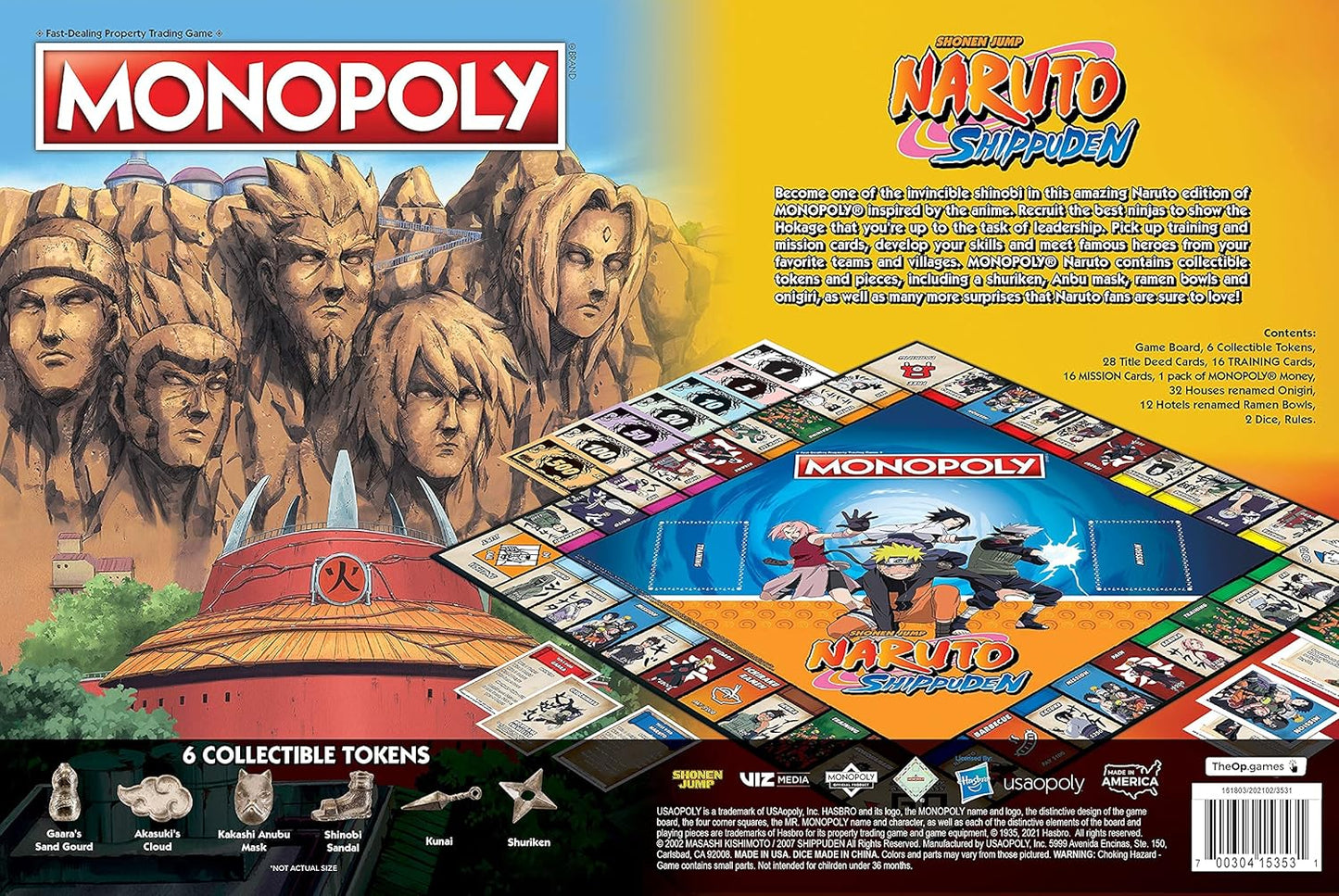Monopoly: Naruto Shippuden - WiredVillage GamesUSAOPOLY