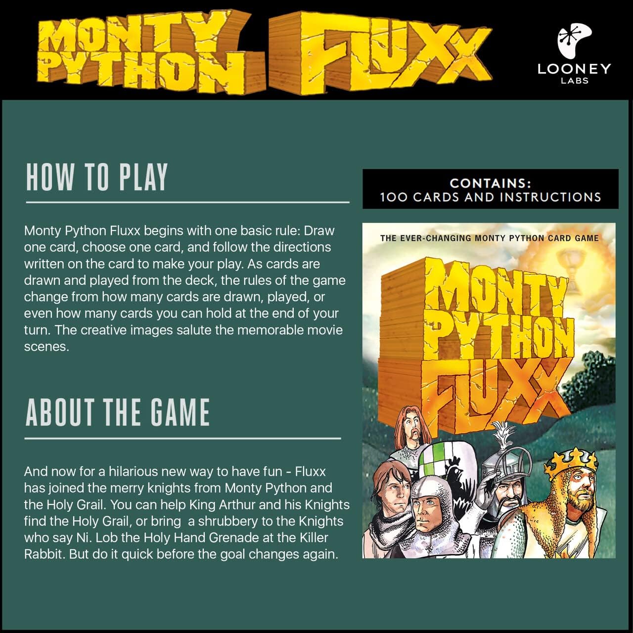 Monty Python Fluxx - WiredVillage GamesLooney Labs
