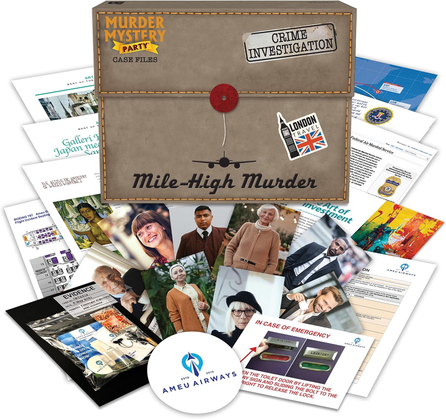 Murder Mystery Party: Mile High Murder - WiredVillage GamesWiredvillage Games