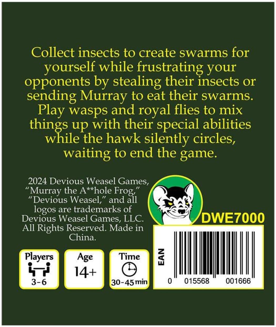 Murray The A**Hole Frog - WiredVillage GamesDevious Weasel Games