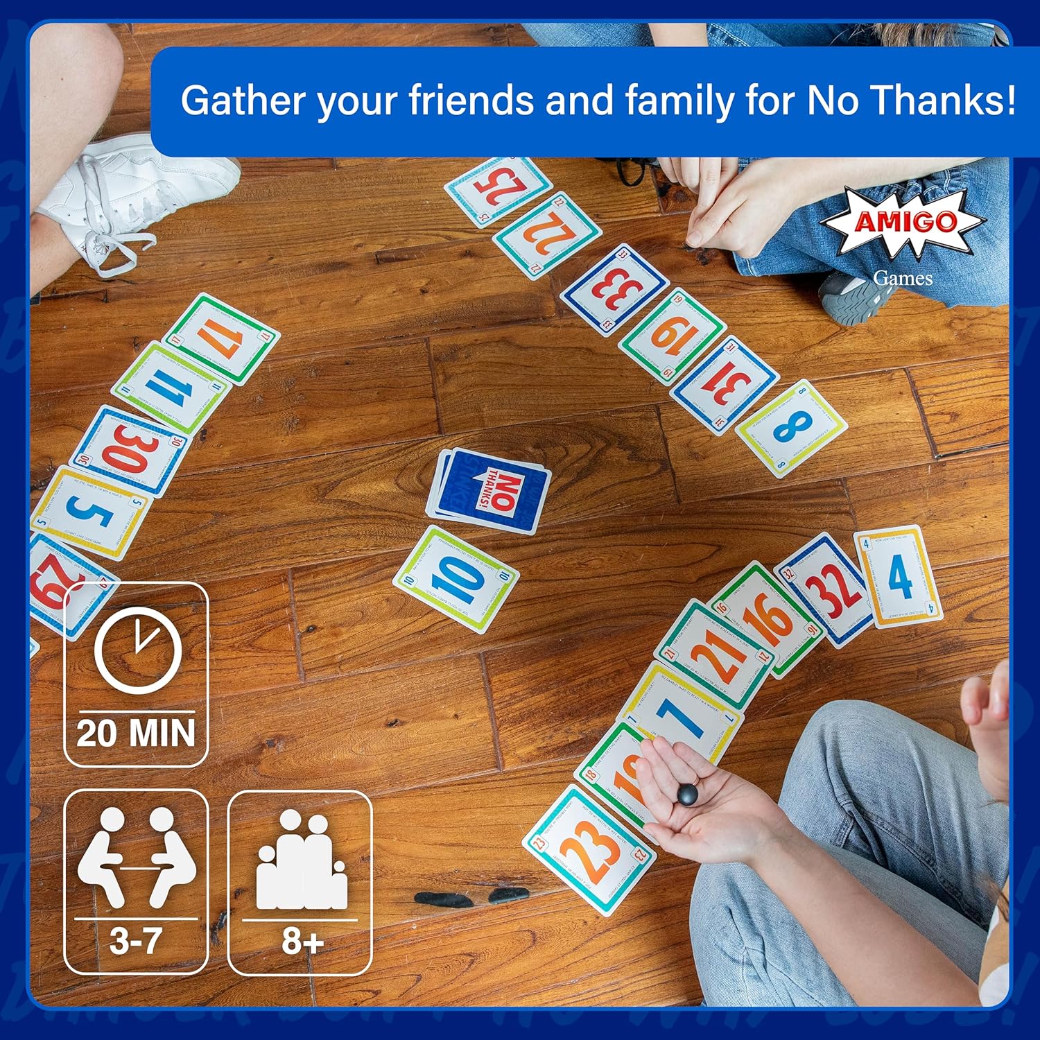 No Thanks! Card Game - WiredVillage Games - AMIGO
