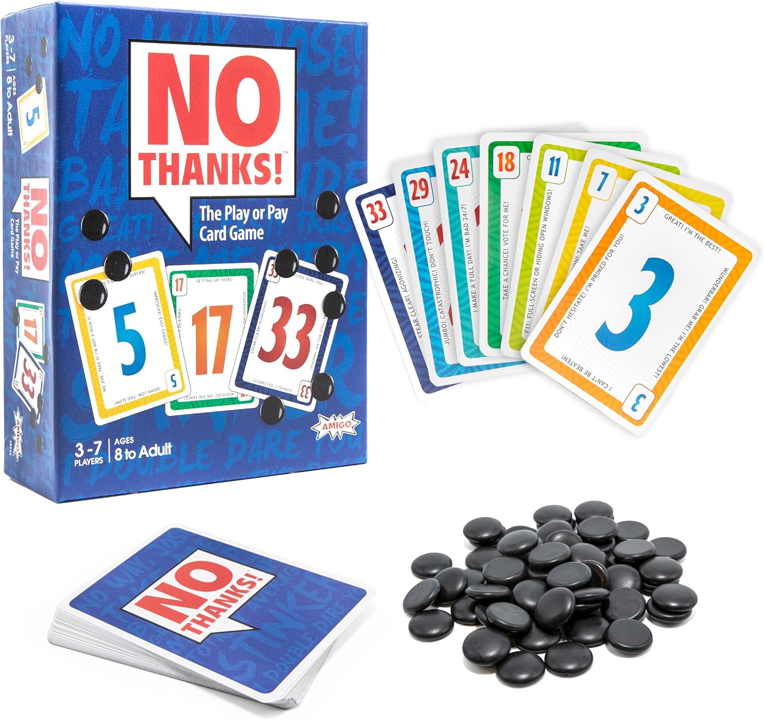 No Thanks! Card Game - WiredVillage Games - AMIGO