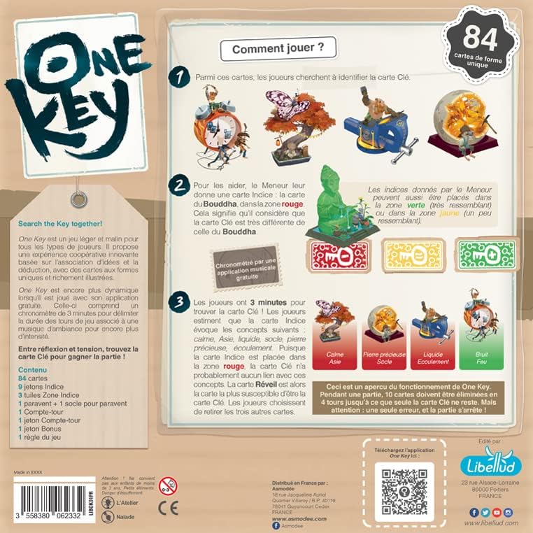 One Key Card Game - WiredVillage Games - Libellud