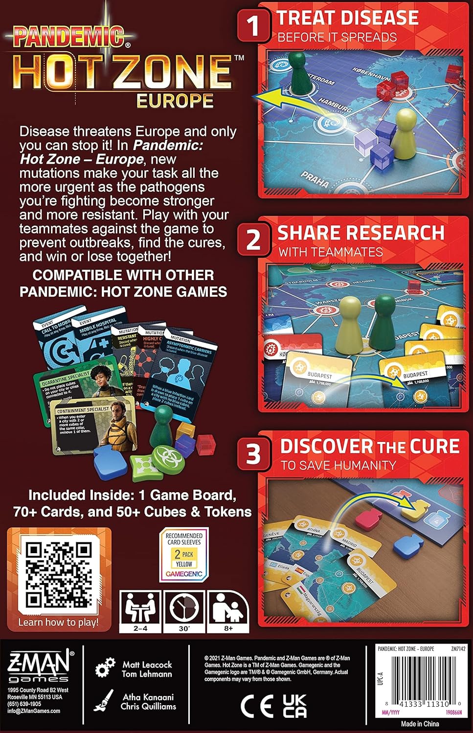 Pandemic: Hot Zone - Europe - WiredVillage GamesZ - Man Games