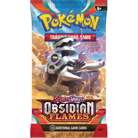 Pokémon Scarlet and Violet Obsidian Flames booster pack - WiredVillage Games - The Pokémon Company