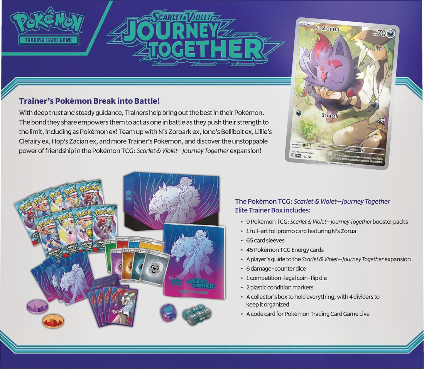 POKEMON SV9 JOURNEY TOGETHER ELITE TRAINER - WiredVillage GamesThe Pokémon Company