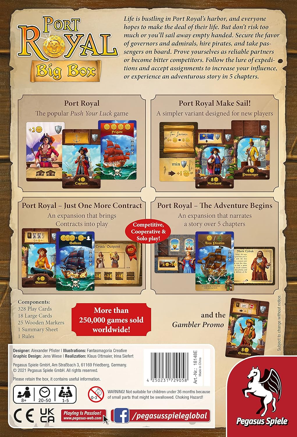 Port Royal Big Box - WiredVillage GamesPegasus Spiele