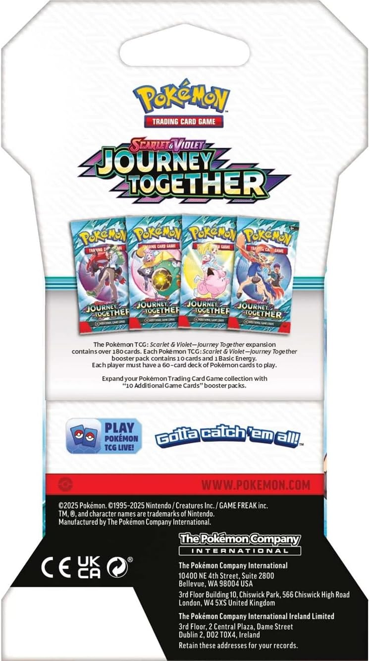 SLEEVED POKEMON SV9 JOURNEY TOGETHER PACK - WiredVillage Games - The Pokémon Company