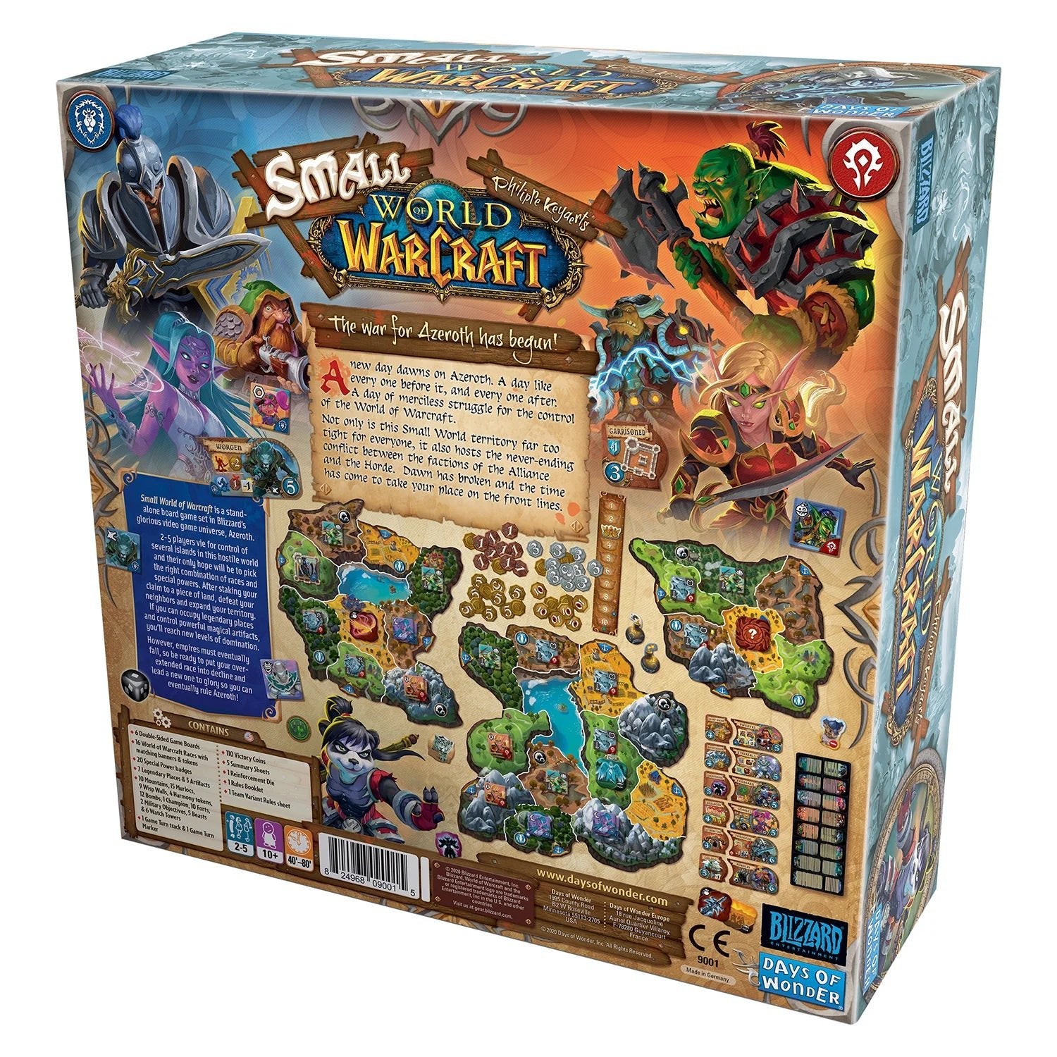 Small World of Warcraft Board Game - WiredVillage Games - Days of Wonder