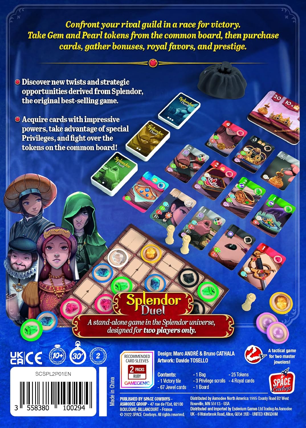 SPLENDOR - DUEL - WiredVillage GamesSpace Cowboys