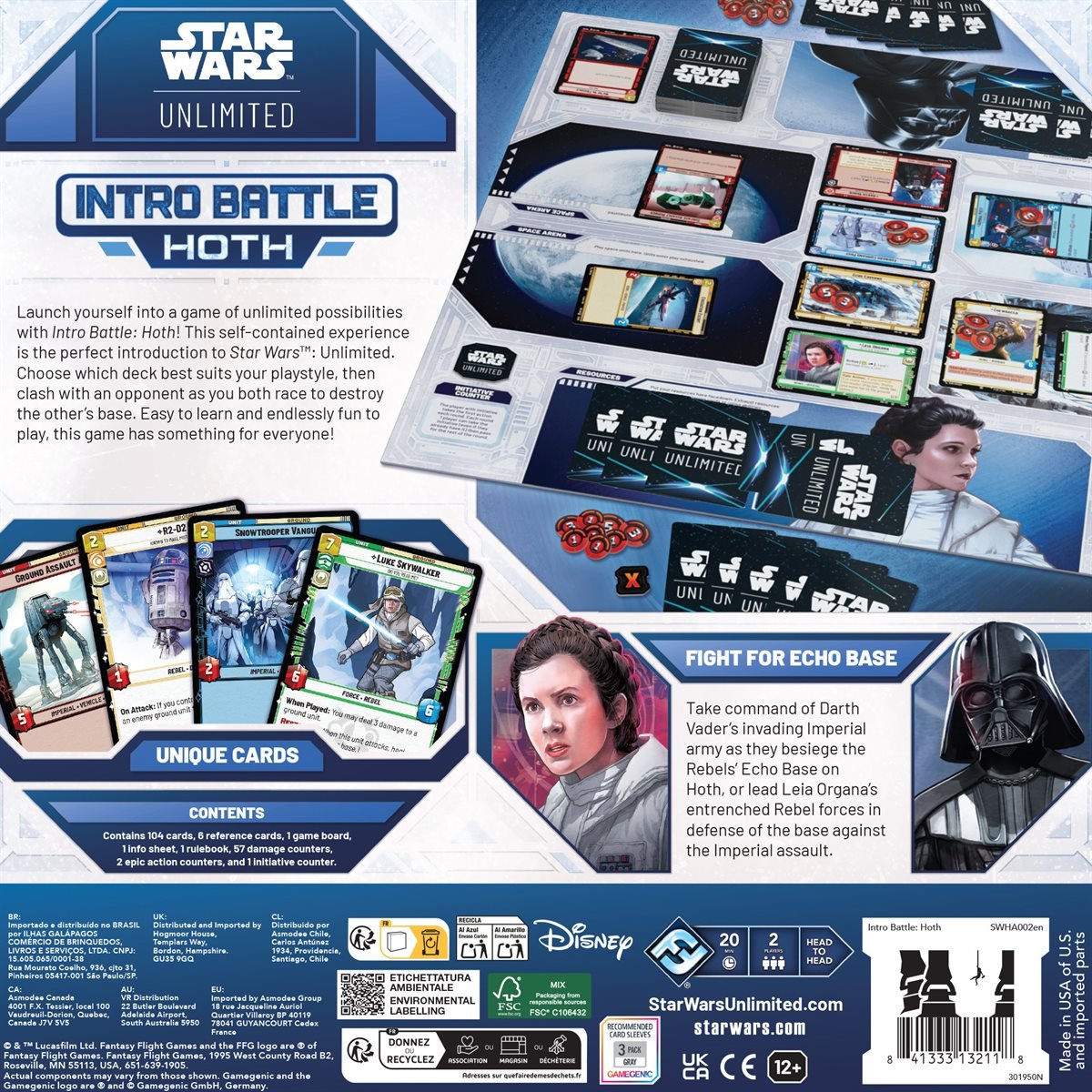 Star Wars: Unlimited - Intro Battle: Hoth - WiredVillage Games - Fantasy Flight Games WiredVillage Games
