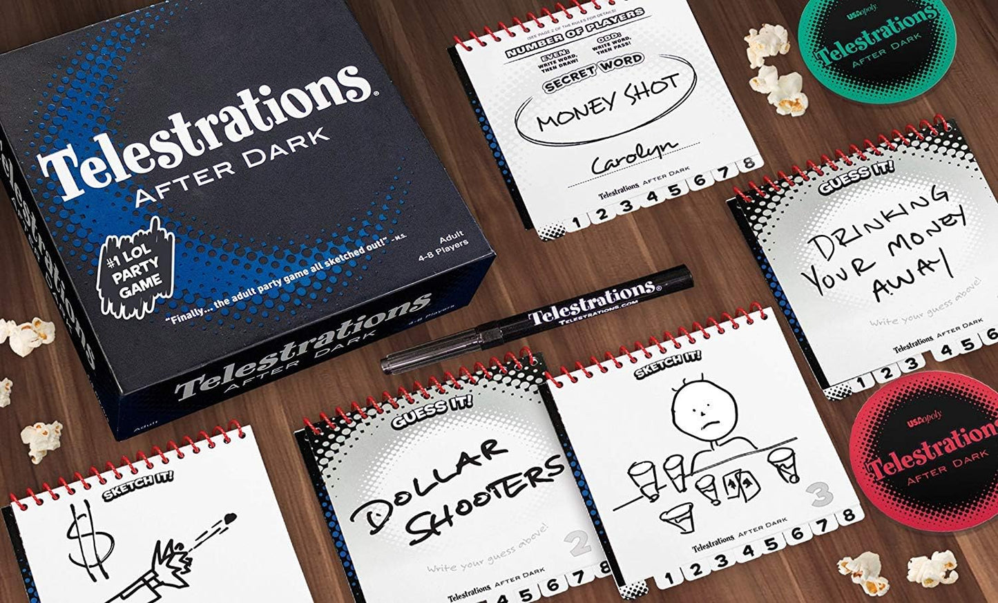 Telestrations 8 Player - After Dark - WiredVillage Games - The Op