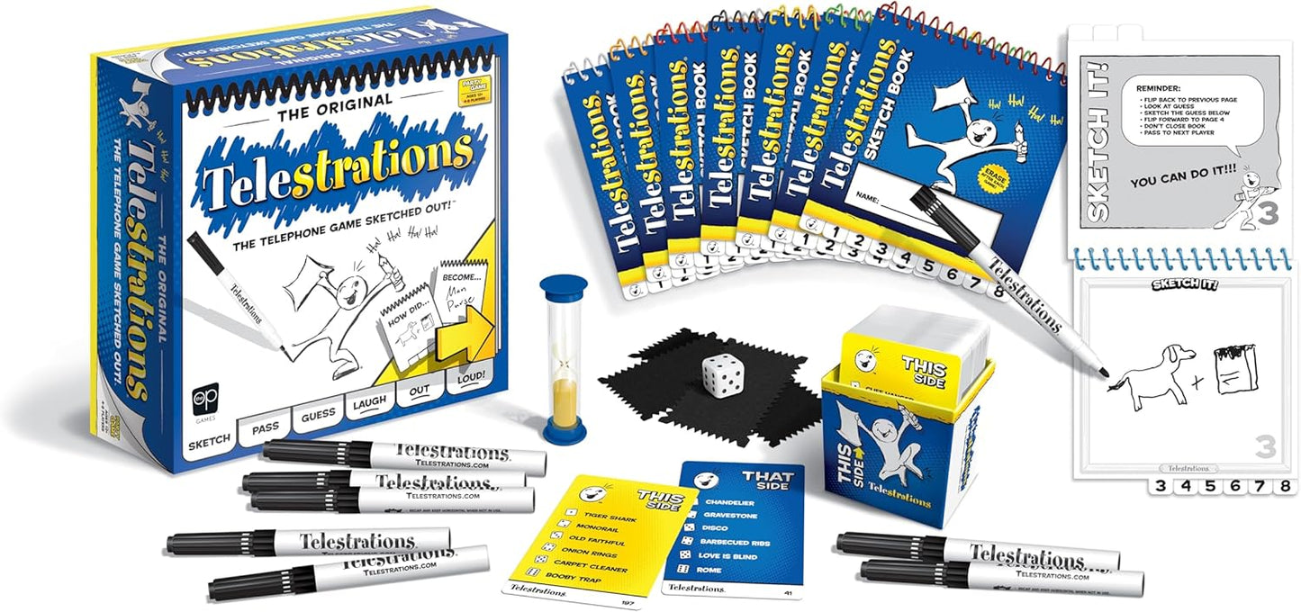 Telestrations 8 Player - The Original - WiredVillage Games - The Op