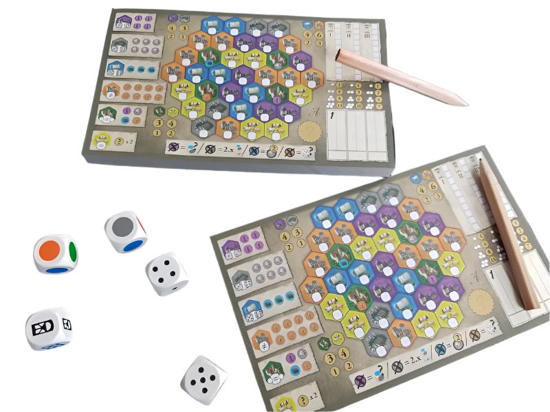 The Castles of Burgundy Dice Game - WiredVillage Games - Ravensburger