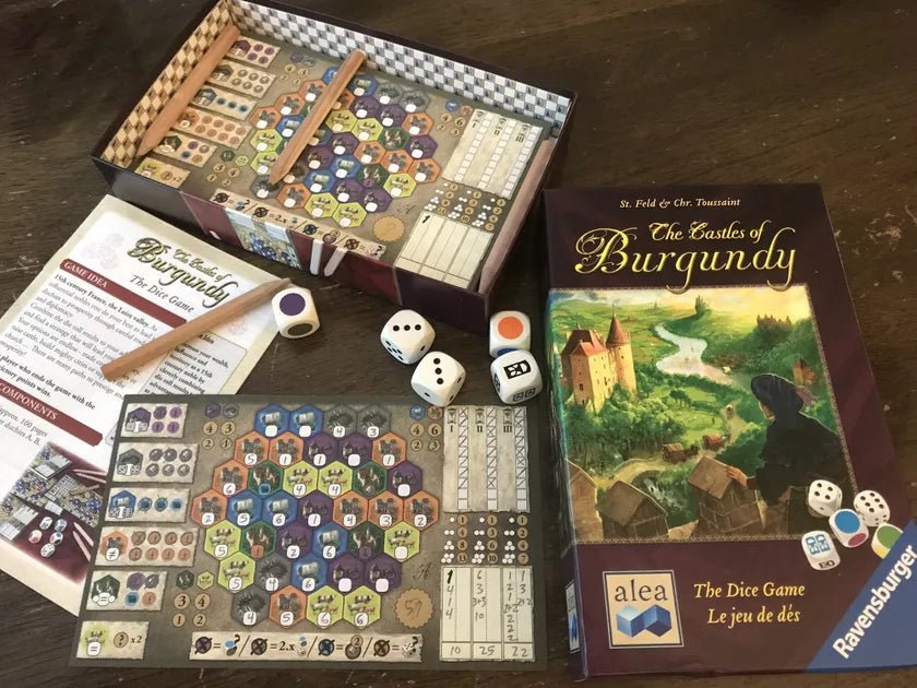 The Castles of Burgundy Dice Game - WiredVillage Games - Ravensburger