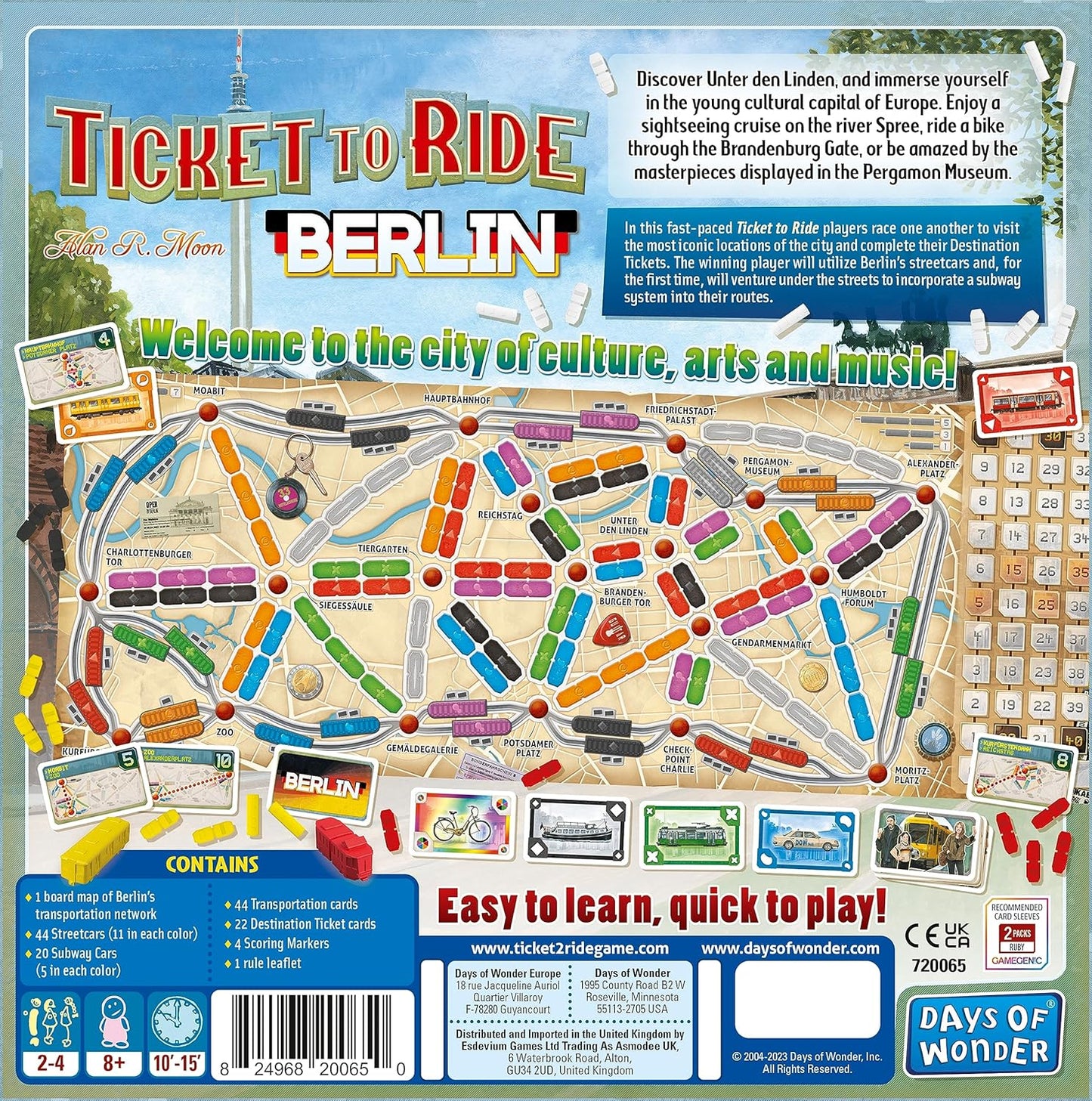 Ticket to Ride Berlin - WiredVillage Games - Days of Wonder