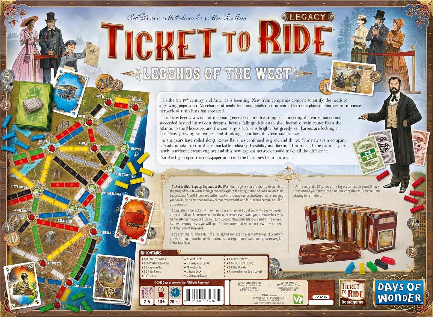 Ticket to Ride Legends Of The West - WiredVillage GamesDays of Wonder