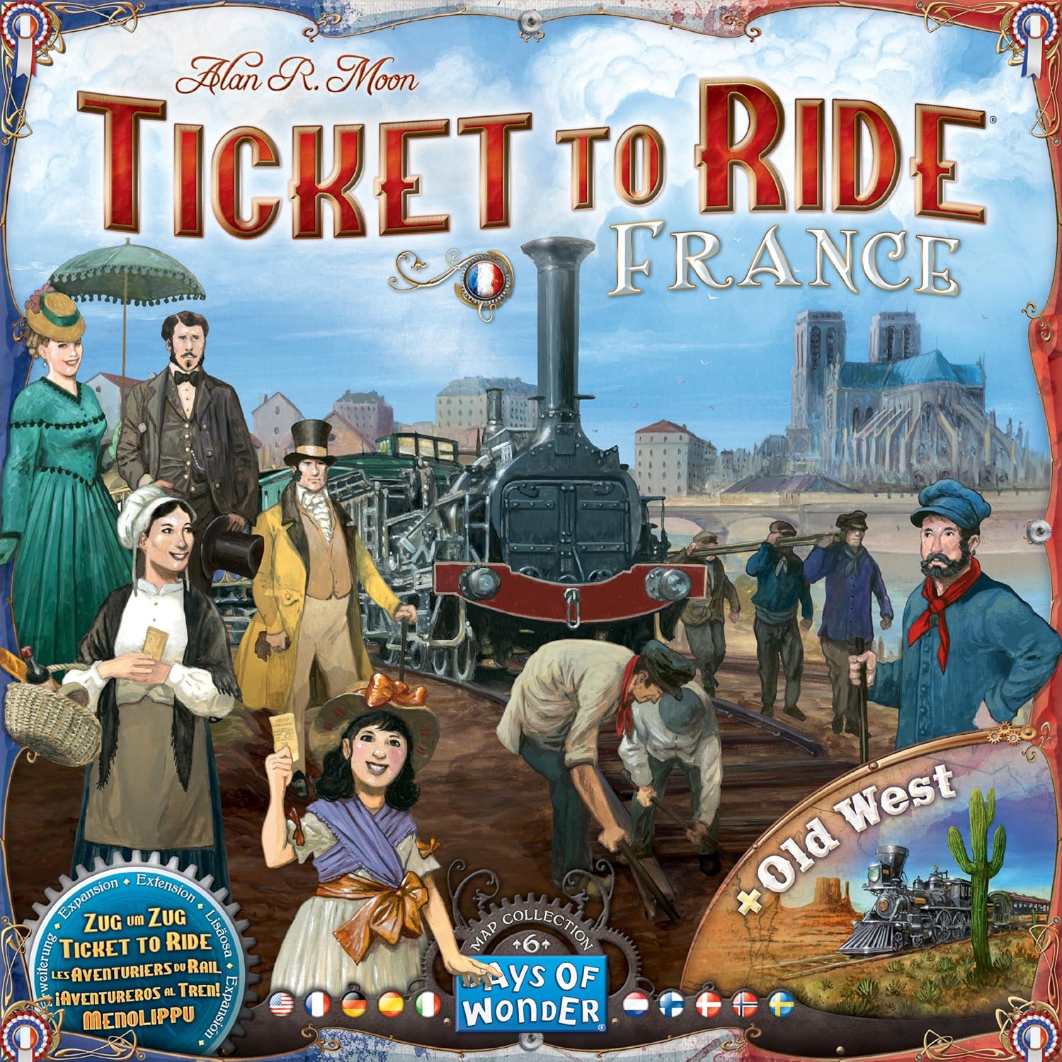 TICKET TO RIDE: MAP #6 - FRANCE / OLD WEST - WiredVillage Games - Wiredvillage Games